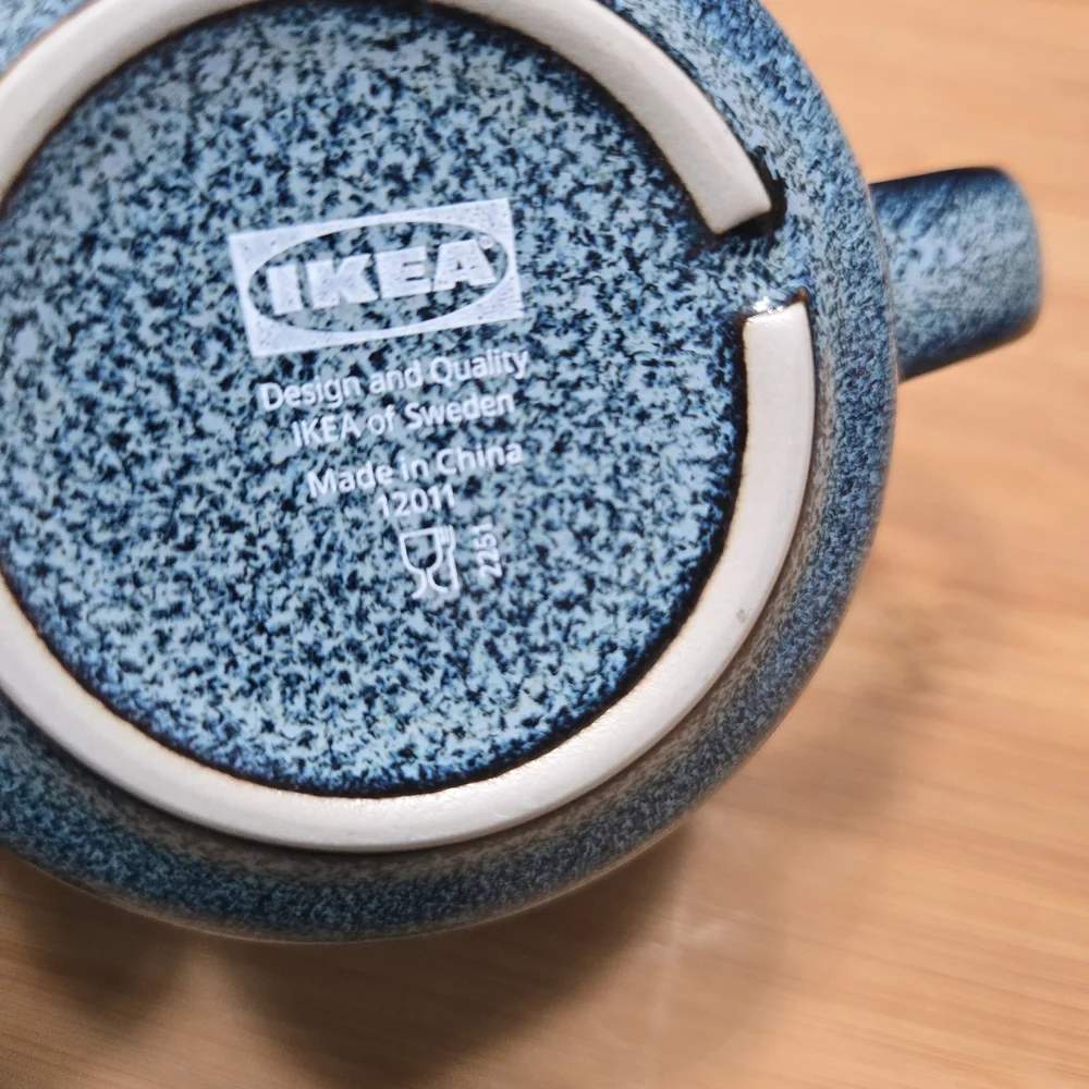 IKEA GLADELIG Mug Blue 13 oz Coffee Mug Tea Cup